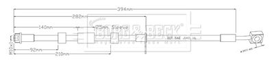 BBH8941 BORG & BECK Тормозной шланг