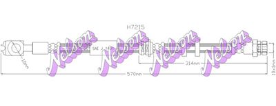 H7215 KAWE Тормозной шланг