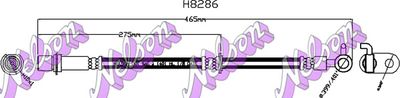 H8286 KAWE Тормозной шланг