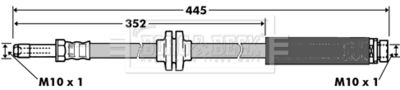 BBH7360 BORG & BECK Тормозной шланг