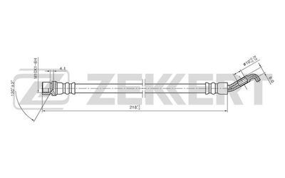 BS9301 ZEKKERT Тормозной шланг