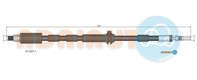 1312211 ADRIAUTO Тормозной шланг