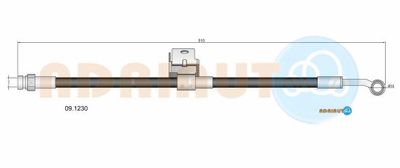 091230 ADRIAUTO Тормозной шланг