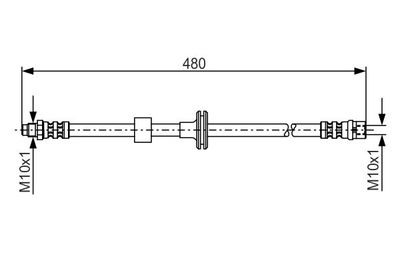 1987476778 BOSCH Тормозной шланг