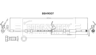 BBH9007 BORG & BECK Тормозной шланг