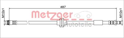 4111792 METZGER Тормозной шланг