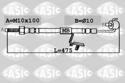 SBH6320 SASIC Тормозной шланг