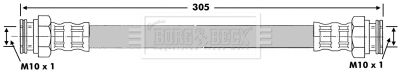 BBH6683 BORG & BECK Тормозной шланг