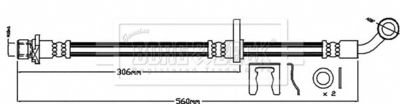 BBH8027 BORG & BECK Тормозной шланг