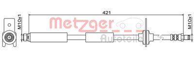 4111814 METZGER Тормозной шланг