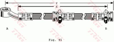 PHD128 TRW Тормозной шланг