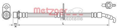 4110376 METZGER Тормозной шланг