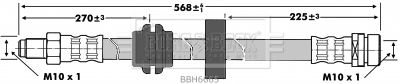 BBH6665 BORG & BECK Тормозной шланг