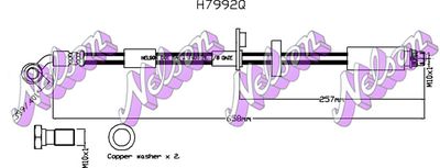 H7992Q KAWE Тормозной шланг