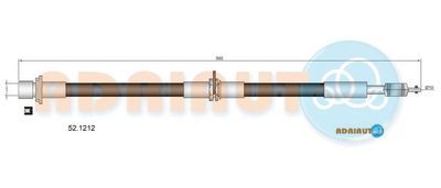 521212 ADRIAUTO Тормозной шланг