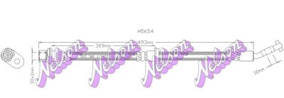 H5654 KAWE Тормозной шланг