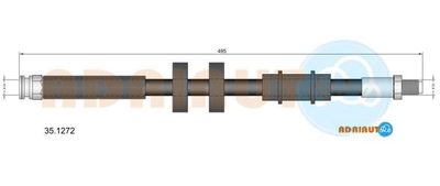 351272 ADRIAUTO Тормозной шланг