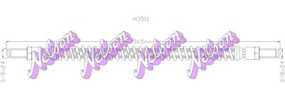 H3511 KAWE Тормозной шланг