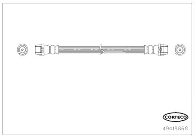 49418868 CORTECO Тормозной шланг
