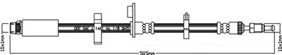 JBH1198 JURATEK Тормозной шланг