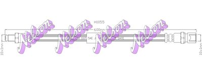 H1055 KAWE Тормозной шланг