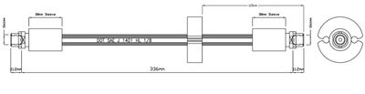 VBH1092 MOTAQUIP Тормозной шланг