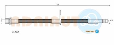 071236 ADRIAUTO Тормозной шланг