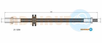211204 ADRIAUTO Тормозной шланг