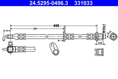 24529504963 ATE Тормозной шланг