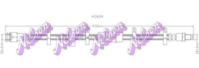 H3604 KAWE Тормозной шланг