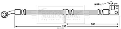 BBH7788 BORG & BECK Тормозной шланг