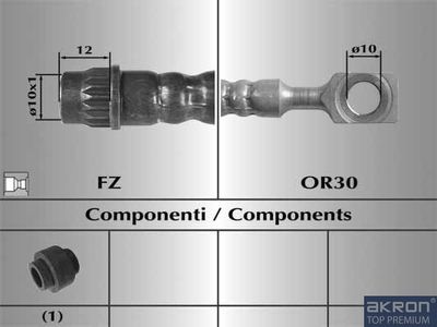 80841 AKRON-MALÒ Тормозной шланг