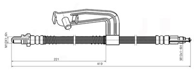 NBH6025 NATIONAL Тормозной шланг