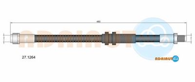 271264 ADRIAUTO Тормозной шланг