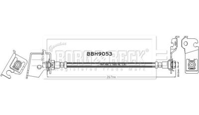 BBH9053 BORG & BECK Тормозной шланг