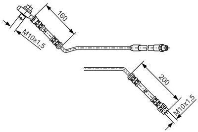 1987476055 BOSCH Тормозной шланг