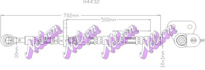 H4432 KAWE Тормозной шланг