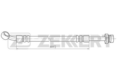 BS9472 ZEKKERT Тормозной шланг