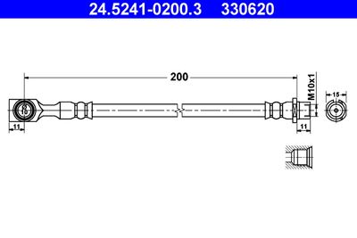 24524102003 ATE Тормозной шланг