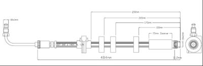 VBH1167 MOTAQUIP Тормозной шланг