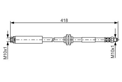 1987481058 BOSCH Тормозной шланг