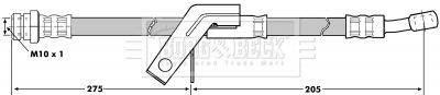 BBH7046 BORG & BECK Тормозной шланг