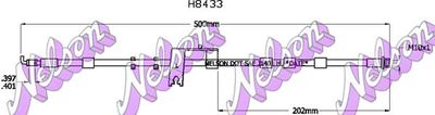 H8433 KAWE Тормозной шланг