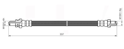 NBH6061 NATIONAL Тормозной шланг