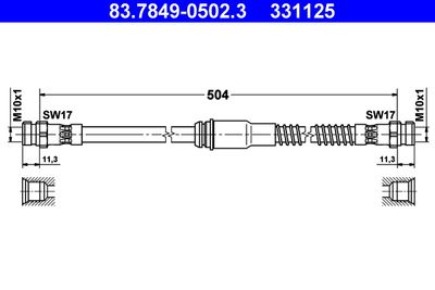 83784905023 ATE Тормозной шланг