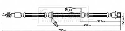 BBH8549 BORG & BECK Тормозной шланг