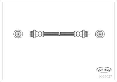 19035037 CORTECO Тормозной шланг