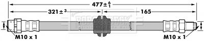 BBH6921 BORG & BECK Тормозной шланг