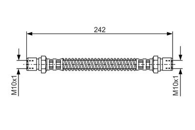 1987481316 BOSCH Тормозной шланг
