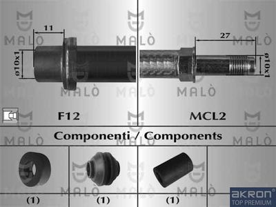 80897 AKRON-MALÒ Тормозной шланг